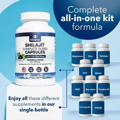 Vitamize inc - Wholesale Oral Supplement/Vitamin - Pure Himalayan Shilajit Blend - Boost Stamina & Athleticis2