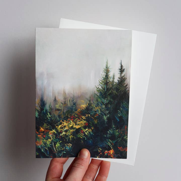 Taylor Manoles Art - Wholesale Everyday Greeting Card - "Forest Fog" Greeting Card