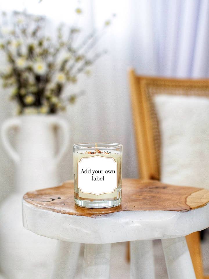 20cl White Label Plant-Based Scented Candle (Unbranded) for wholesale by Alero