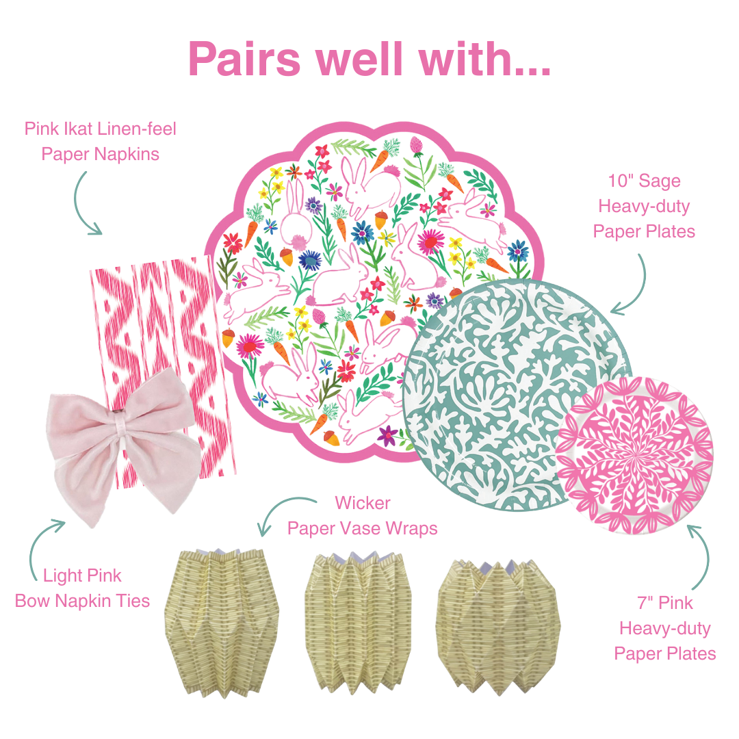 Lucy Grymes Designs - Vendita all'ingrosso Piatti monouso - Piatti di Carta Resistenti Verde Salvia (10") | 8 Piatti4