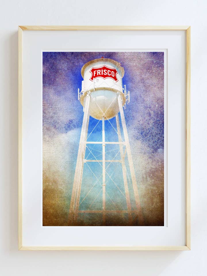 11x14 Texas Frisco, Texas por atacado de Lone Chimney Mercantile