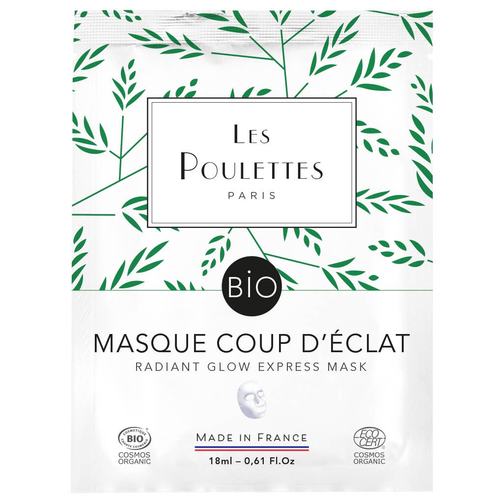 Les Poulettes Paris - Wholesale Skincare Face Mask - Cosmos Organic Certified Radiance Cotton Mask2
