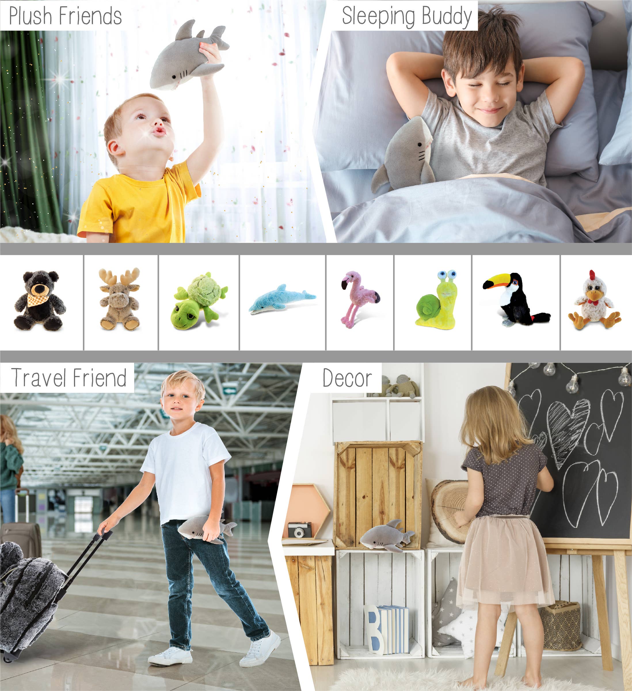 Cota Global - Wholesale Stuffed/Plush Toy - Kids & Baby - 6" Plush - Shark3