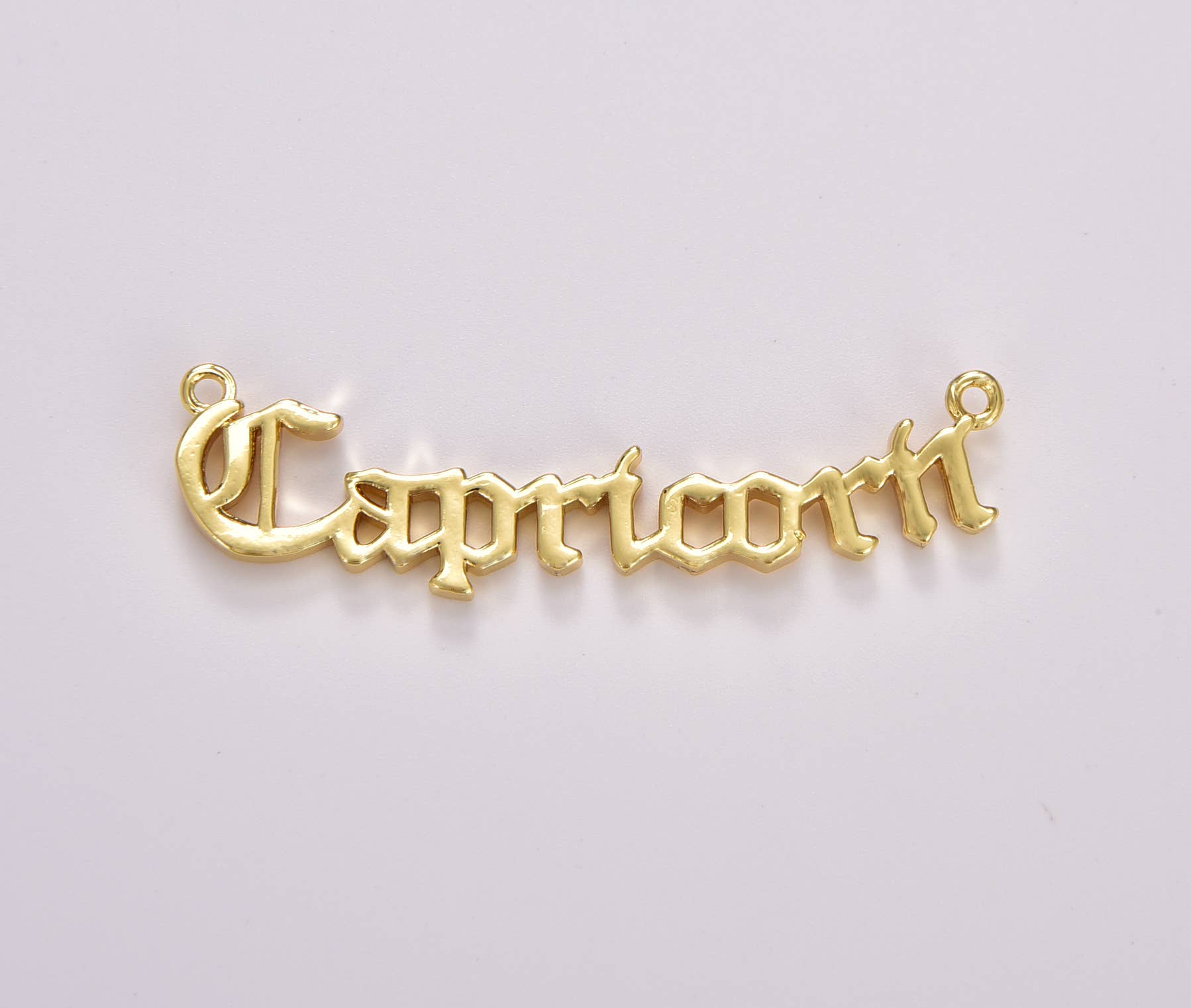 Beads Creation – wholesale Individual charm/pendant – Old English Font Astrology Zodiac Charms Connector, CN43912