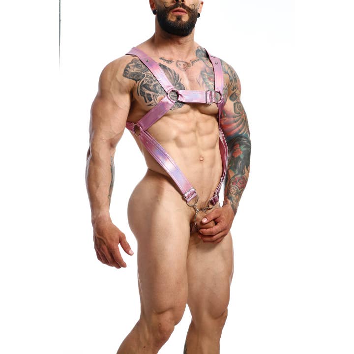Malebasics Underwear - Wholesale Sex Toy - DNGEON Cross Cockring Harness By MOB2