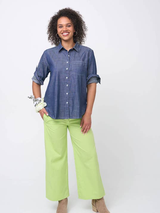 God Kæreste Skjorte - Chambray Mørk Denim Vask for engroshandel hos and for Good