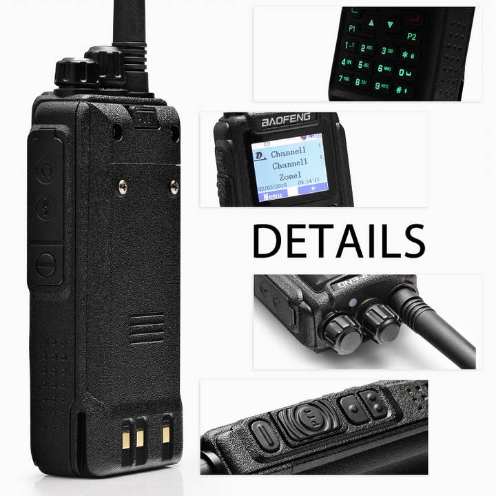 Radioddity - Wholesale Small/Handheld Appliance - Baofeng DM-1701 DMR | Dual Band | 5W | 120K Contacts Import | SMS Function9