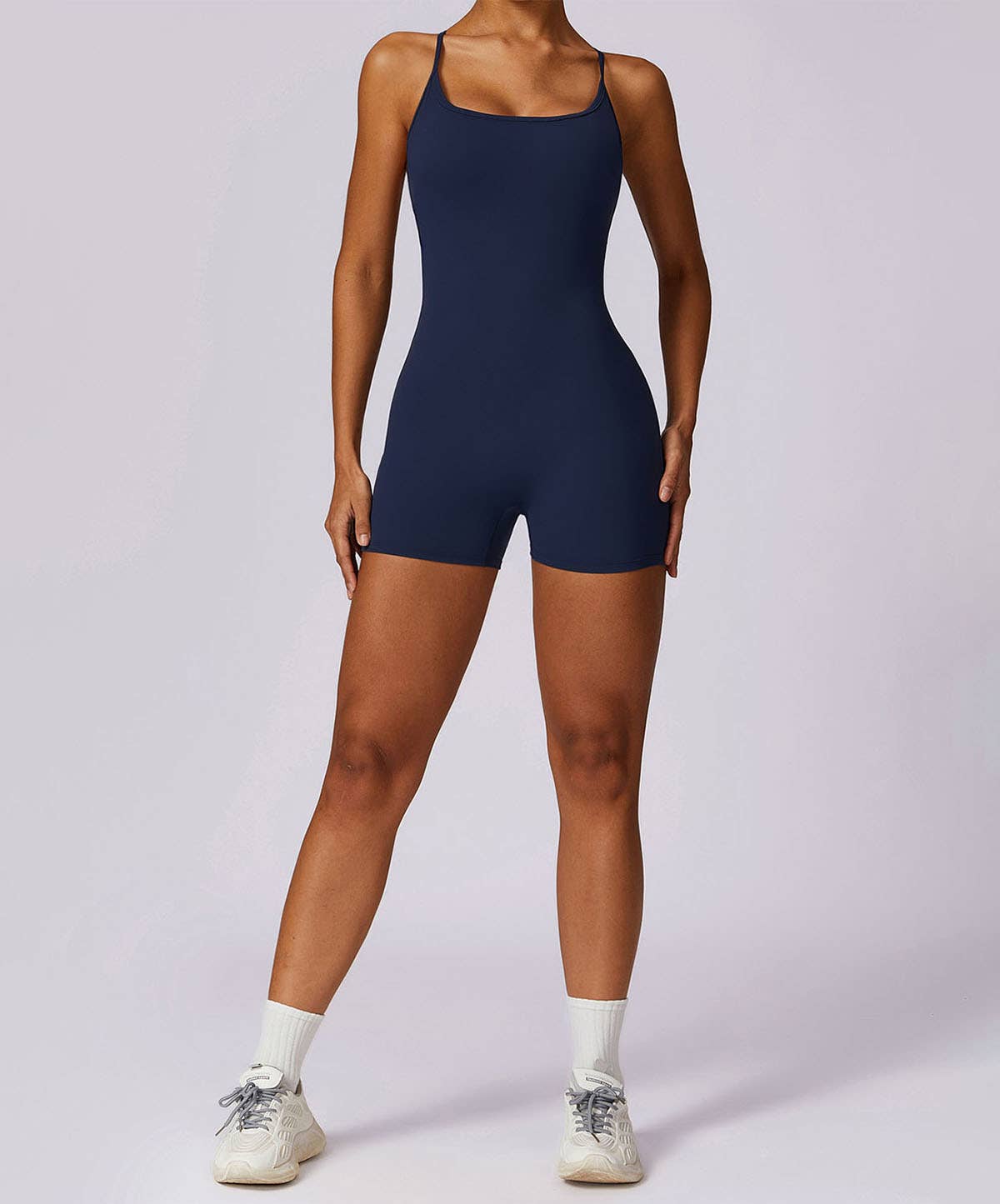 Crave by FW - Vente Combinaison – femme - Combinaison courte de sport à bretelles froissées en une pièce14