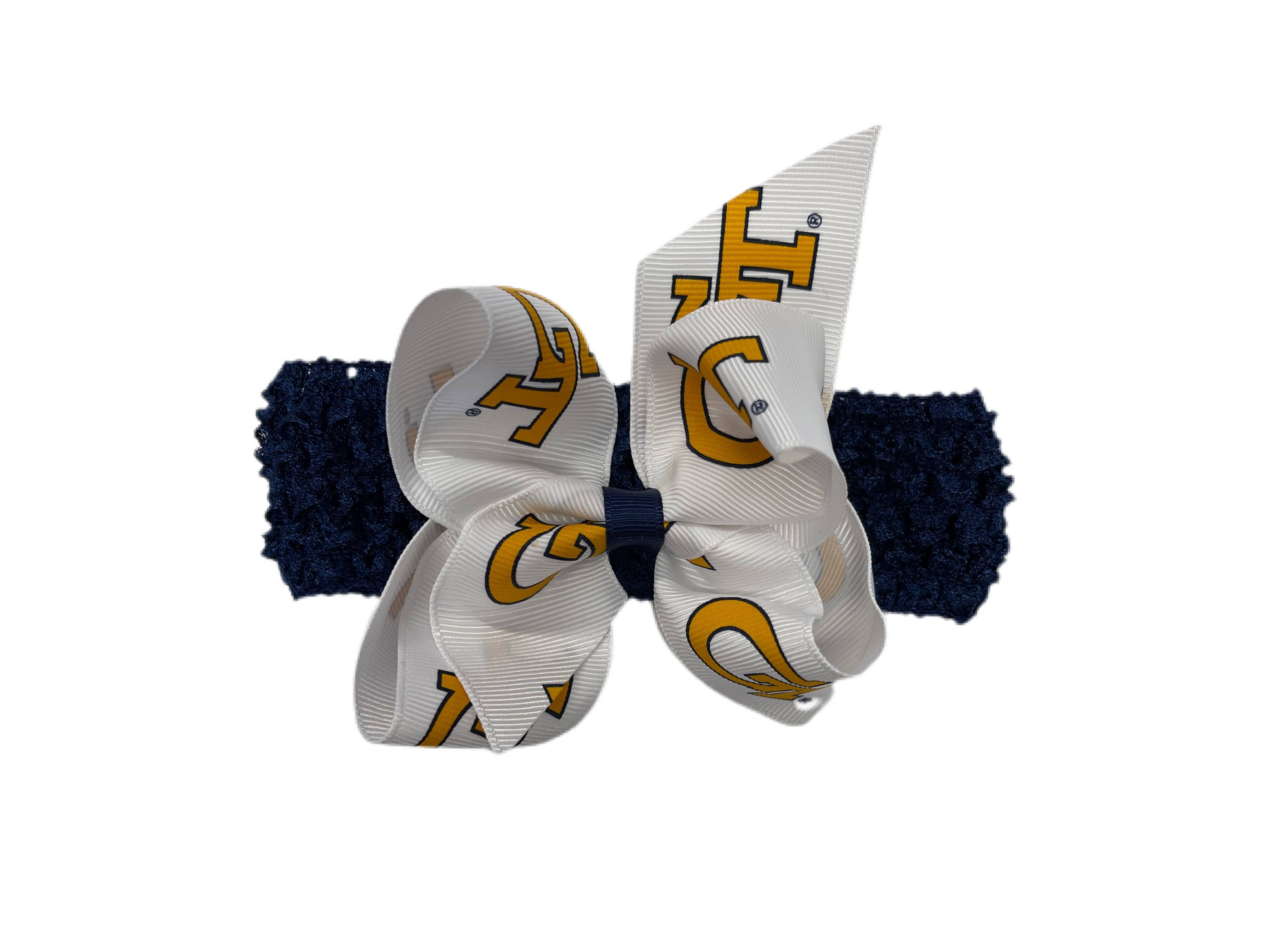 USA Licensed Bows and Accessories – wholesale Fashion headband – women's – Crochet Headband W/ Junior Bow #2679