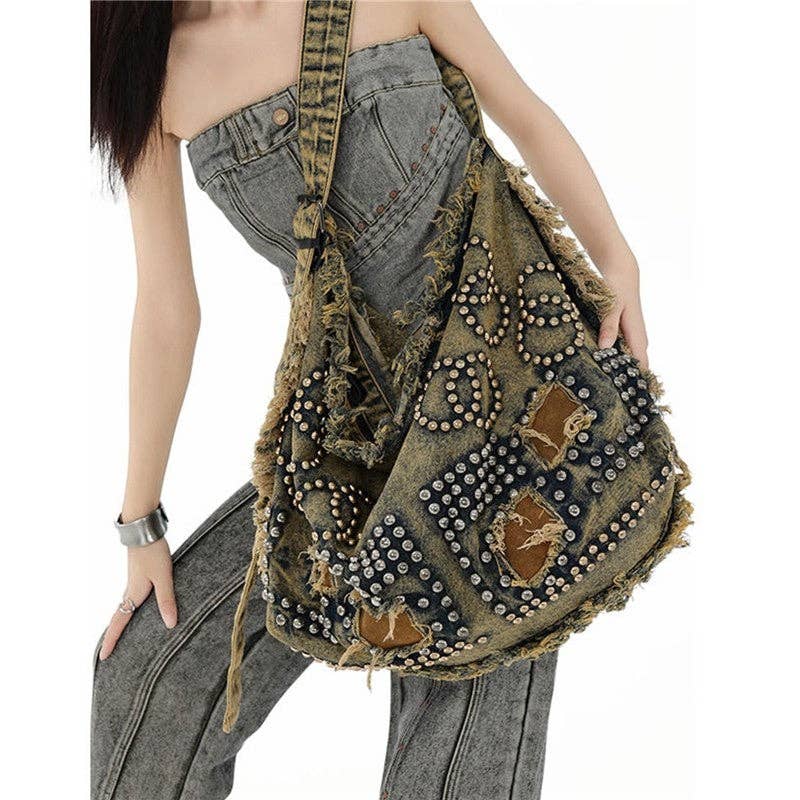 Yellow Large Capacity Shoulder Tote Bag for wholesale on Faire2