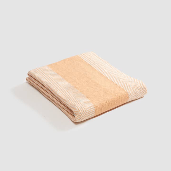 In2Green - Wholesale Throw Blanket - Indoor | Outdoor Sustainable Knit Throw Blanket - Poly Herringbone Stripe6