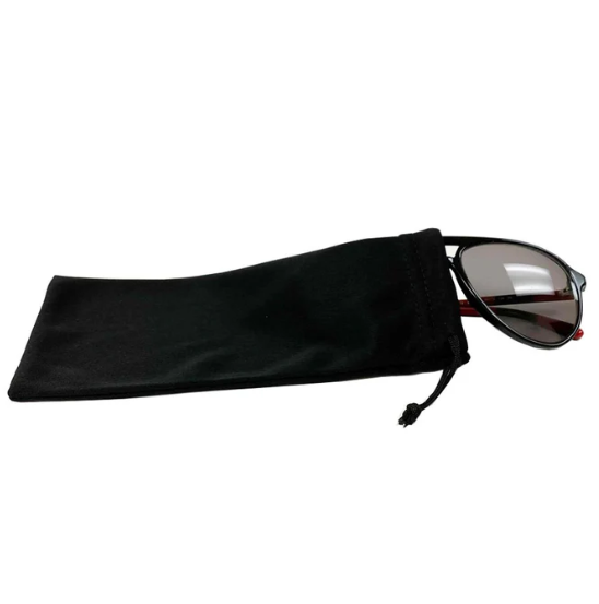 Trio Trading - Wholesale Eyewear Cases & Holders - Unisex - 50 Pcs Fabric Sunglasses Soft Pouch Drawstring Classic Black1