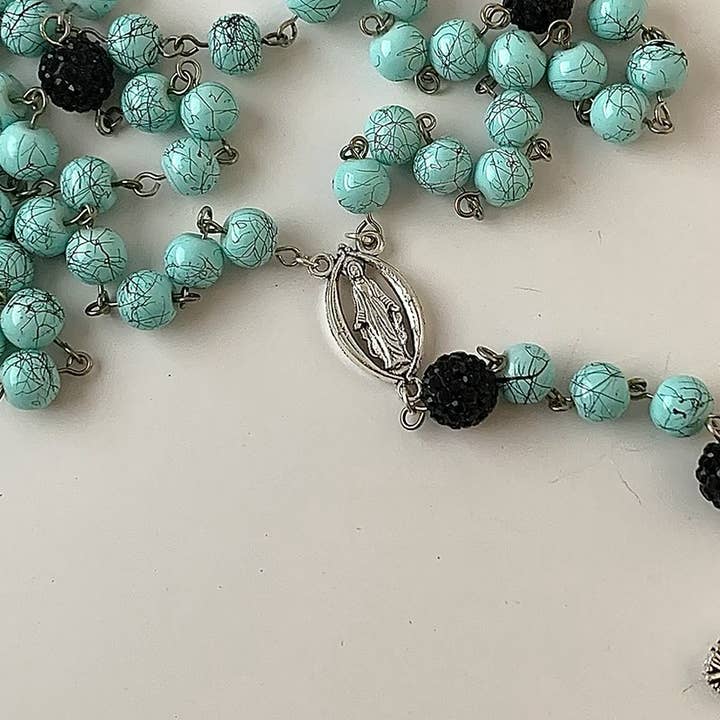 Rozenkrans Turqouise voor wholesale door MadLi Creations