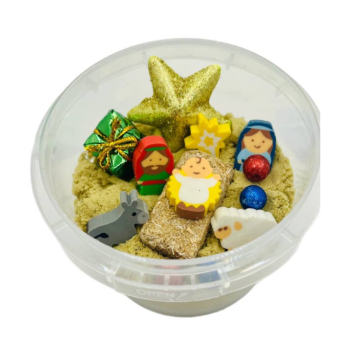Nativity Scene Sand & Seek for wholesale by Decorated Dough