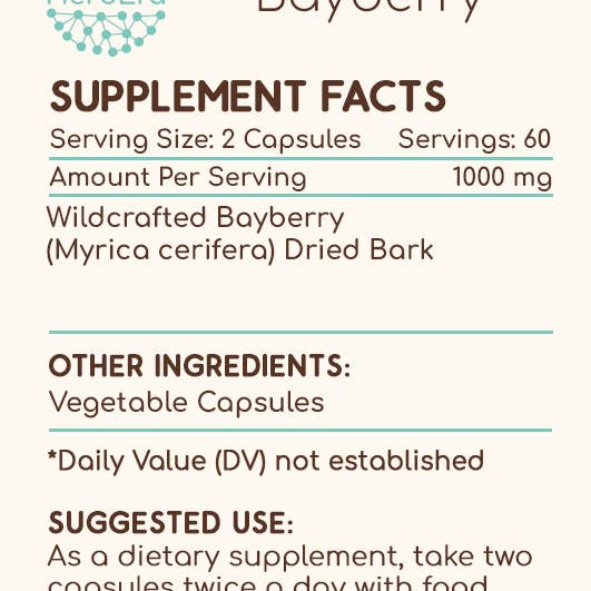HerbEra - Wholesale Oral Supplement/Vitamin - Bayberry Capsules3