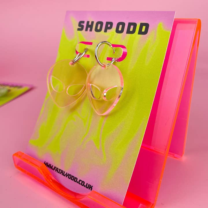 Fairly Odd Shop - Venta al por mayor Pendientes de aro - Aros Cabeza Alien