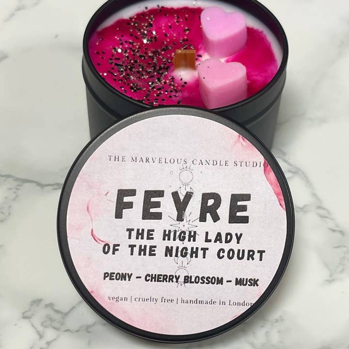 Marvelous Candle Studio – wholesale Jar/filled candle – Feyre Archeron Candle | Officially Licensed by Sarah J Maas | ACOTAR Merch