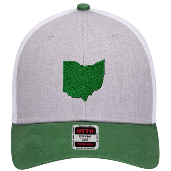 Solid Ohio Kelley Green Mid Profile Hat for wholesale by Ohio TRUE