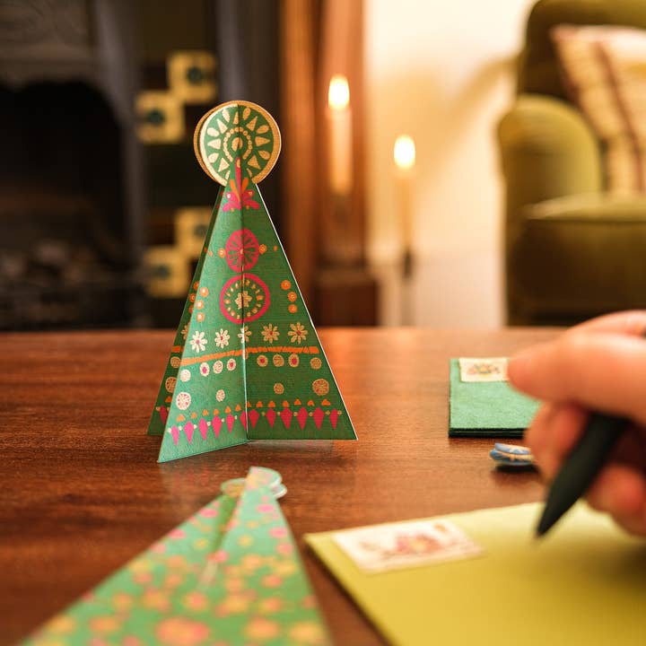 East End Press - Wholesale Christmas card - Patterned Tree Greeting Card2