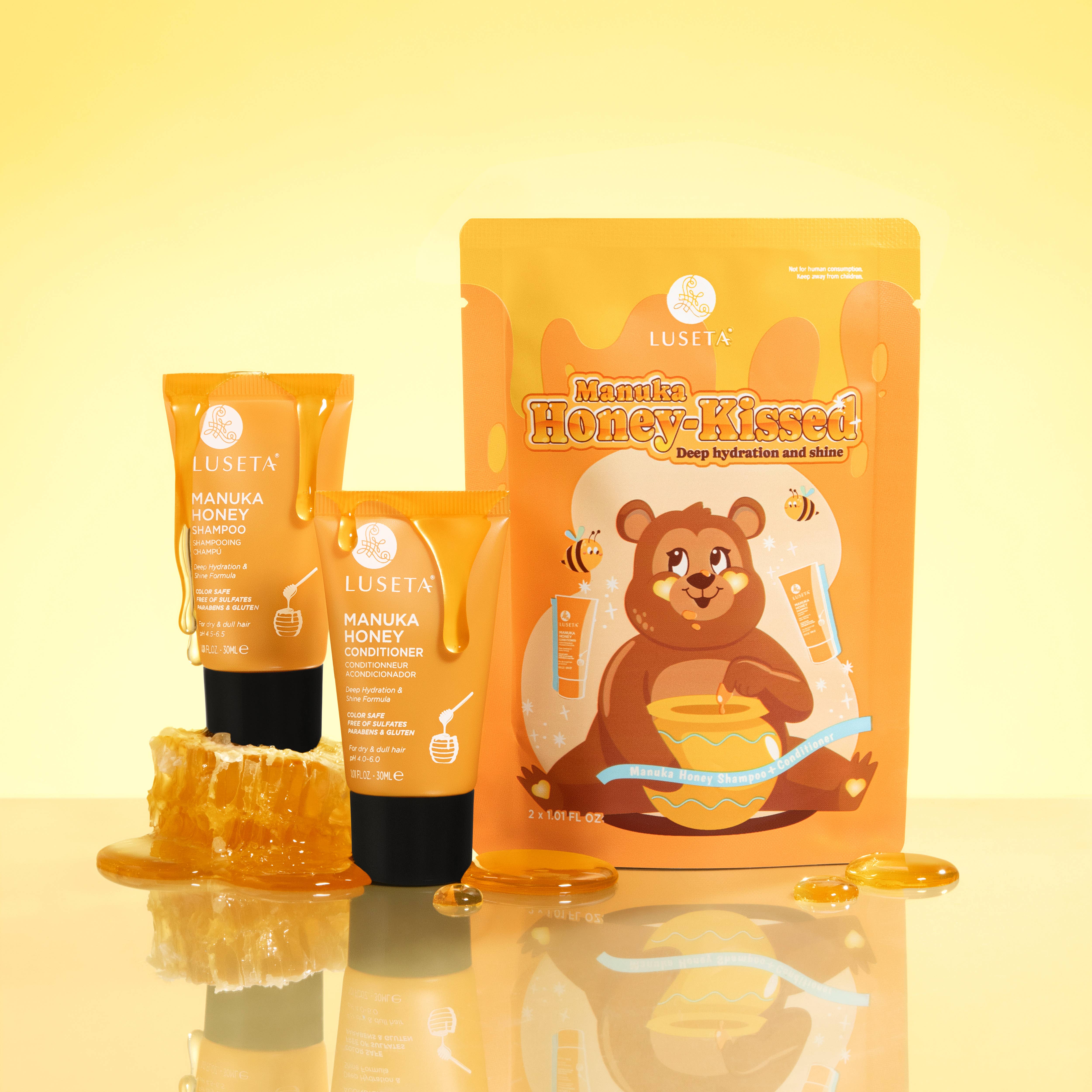 Luseta Beauty - Wholesale Haircare Set/Kit - Manuka Honey Travel Set - 2 x 1.01oz1