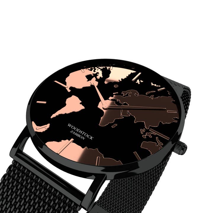 Woodstock Zambon - Venta al por mayor Reloj de pulsera - Unisex - Reloj impermeable Midnight