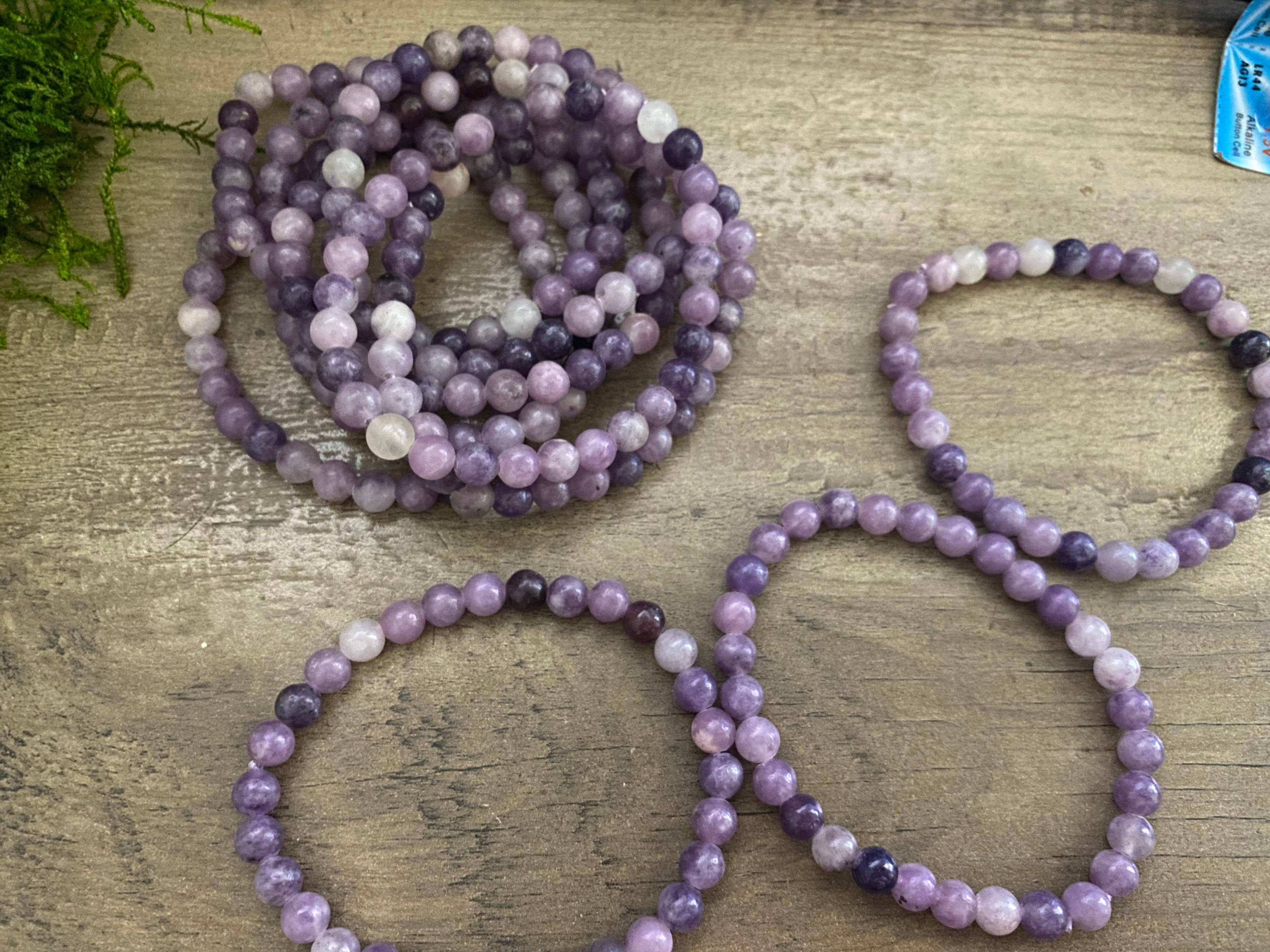 Moon River Designs - Wholesale Beaded Bracelet - Lepidolite Stretch Bracelets Crystal Bracelets2