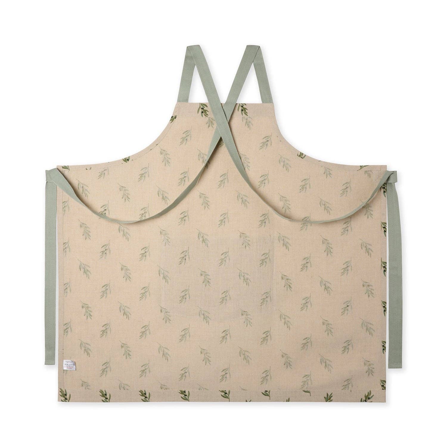 Sophie Allport - Wholesale Apron - Olive Linen Cross Back Apron5
