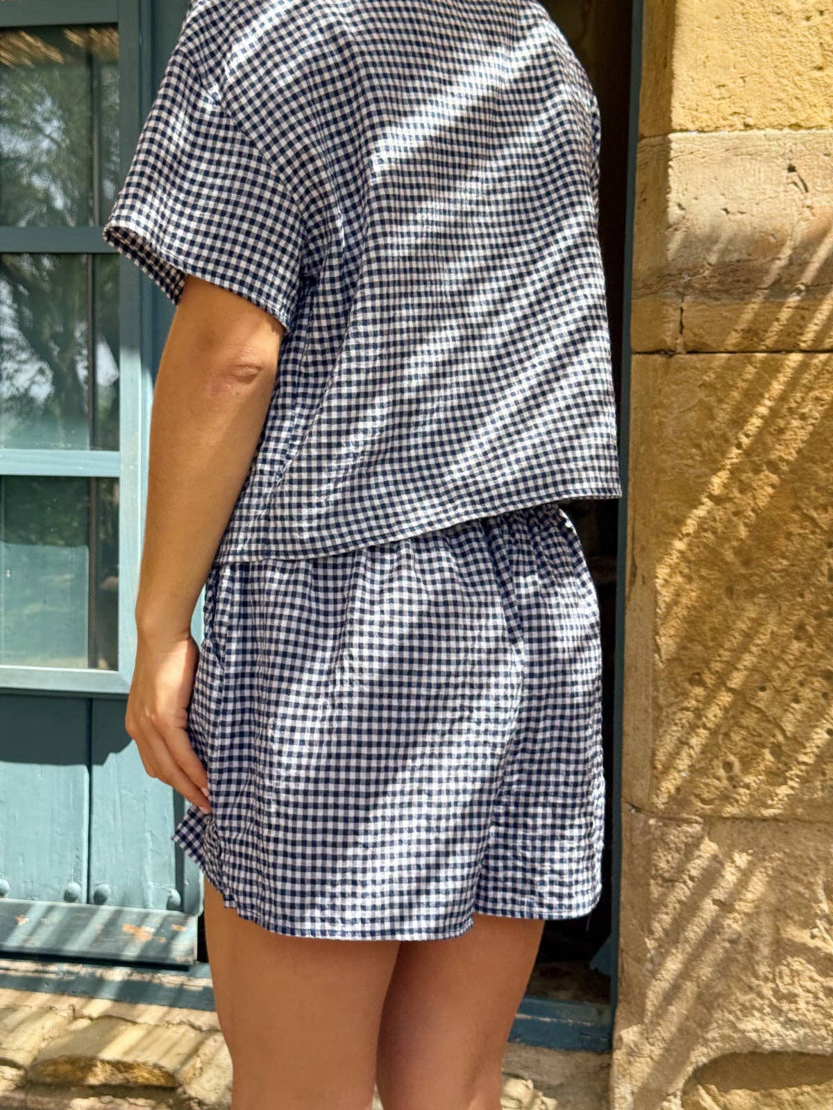 MindTraveler - Wholesale Shorts - Women's - Short Maria Vichy Navy5