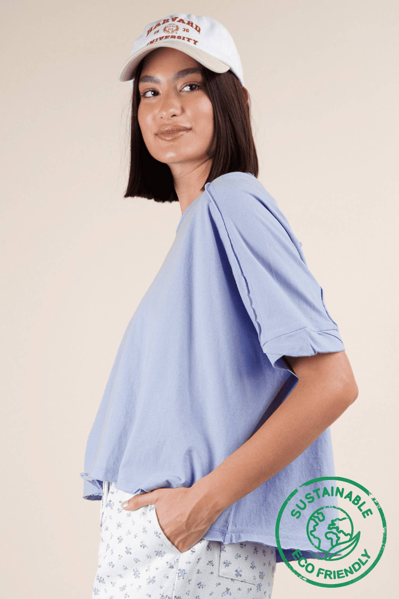 VERY J - Venta al por mayor Jersey corto de punto - Mujer - Top de punto cómodo ecológico crop oversize6