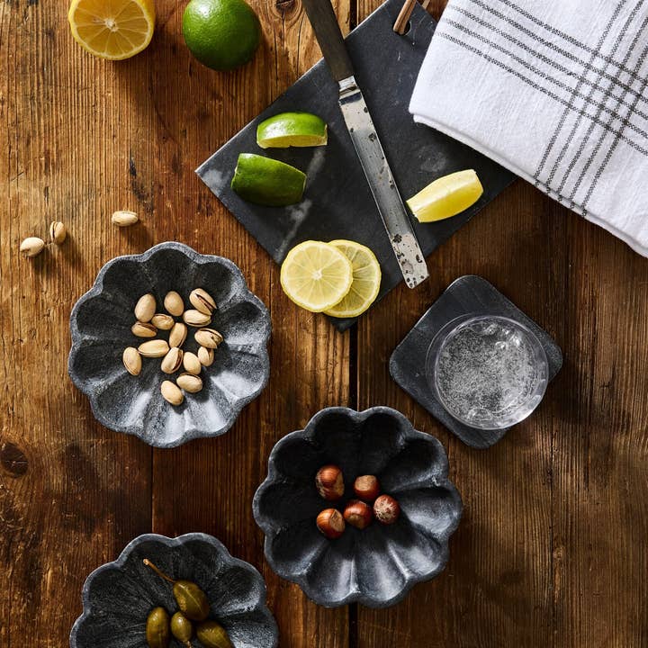 Canvas Home – wholesale Dekorativ tallrik/fat/skål – Catalina Svart Marmor Liten Stapelbar Skål3