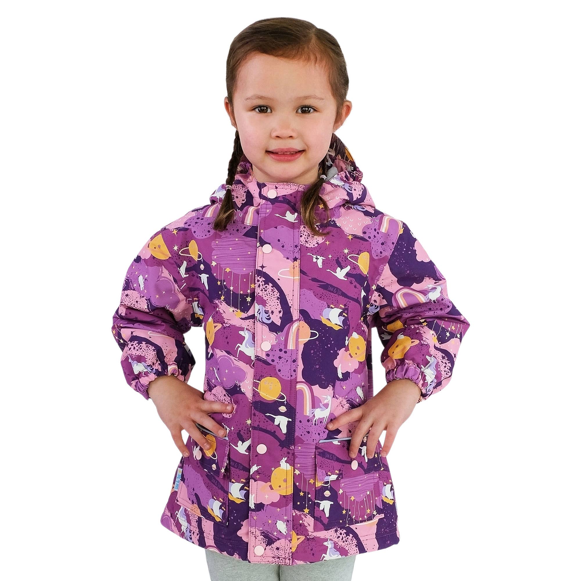 Jan & Jul - Vente Imperméable – enfant - Veste imperméable Cozy-Dry | Purple Dream0