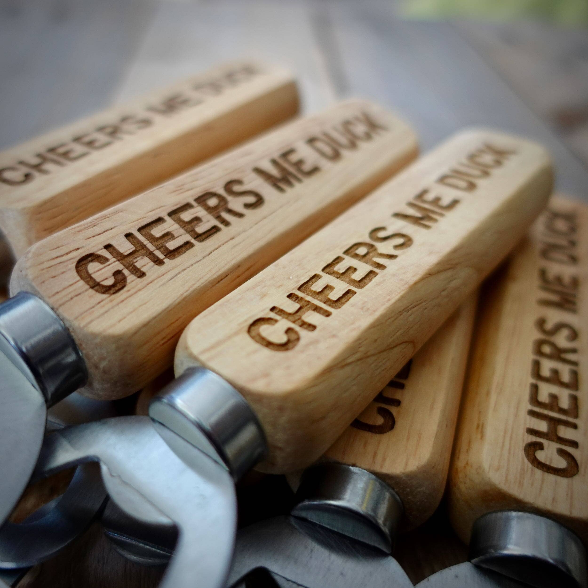 EllieBeanPrints - Wholesale Bottle/Wine Opener - Derbyshire Midlands Dialect Wooden Handle Bottle Openers6
