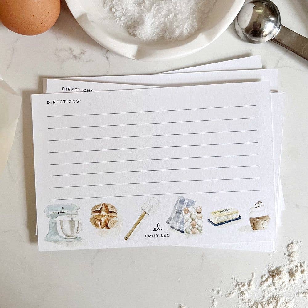 emily lex studio - Wholesale Recipe Card - baking recipe cards1