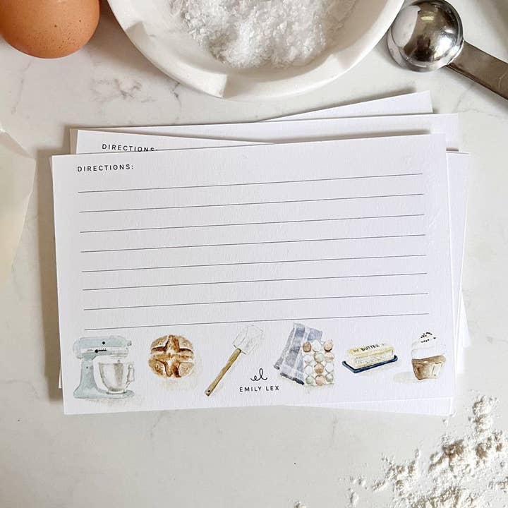 emily lex studio - Wholesale Recipe Card - baking recipe cards1