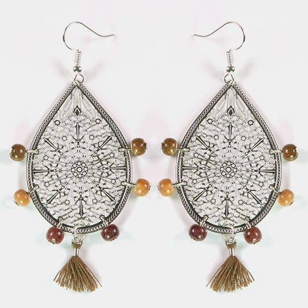 Meloé træ sølv øreringe for engroshandel hos Essenciel