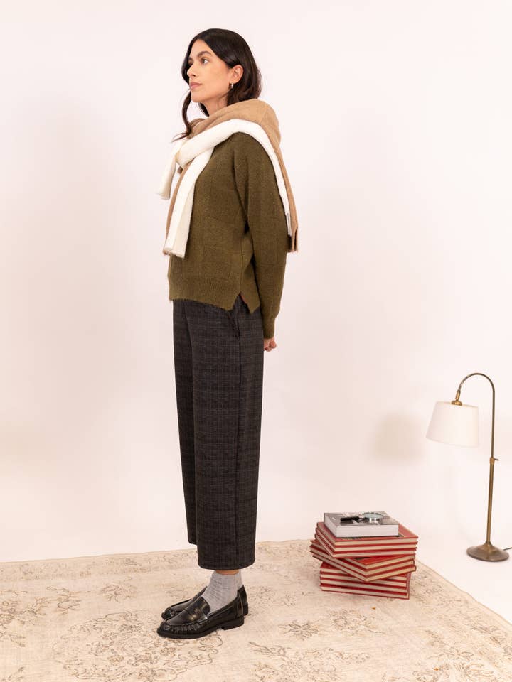 RUANO CHECK KNIT JERSEY for wholesale by POEMS BCN