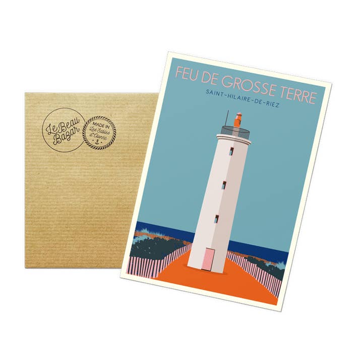 Postal SAINT-HILAIRE-DE-RIEZ Fogo de grande Terra por atacado de Le Beau Bazar