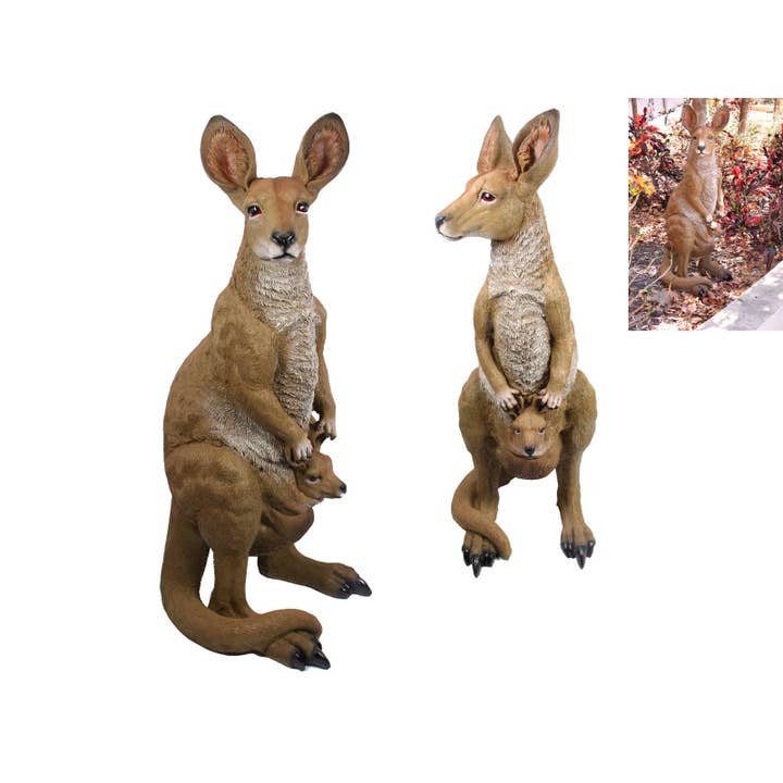 92cm Realistic Standing Garden Kangaroo for wholesale by Cubby House by Malmar