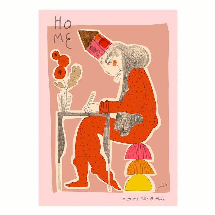FineArt Print HOME for wholesale by Franziska Uhlig Illustration