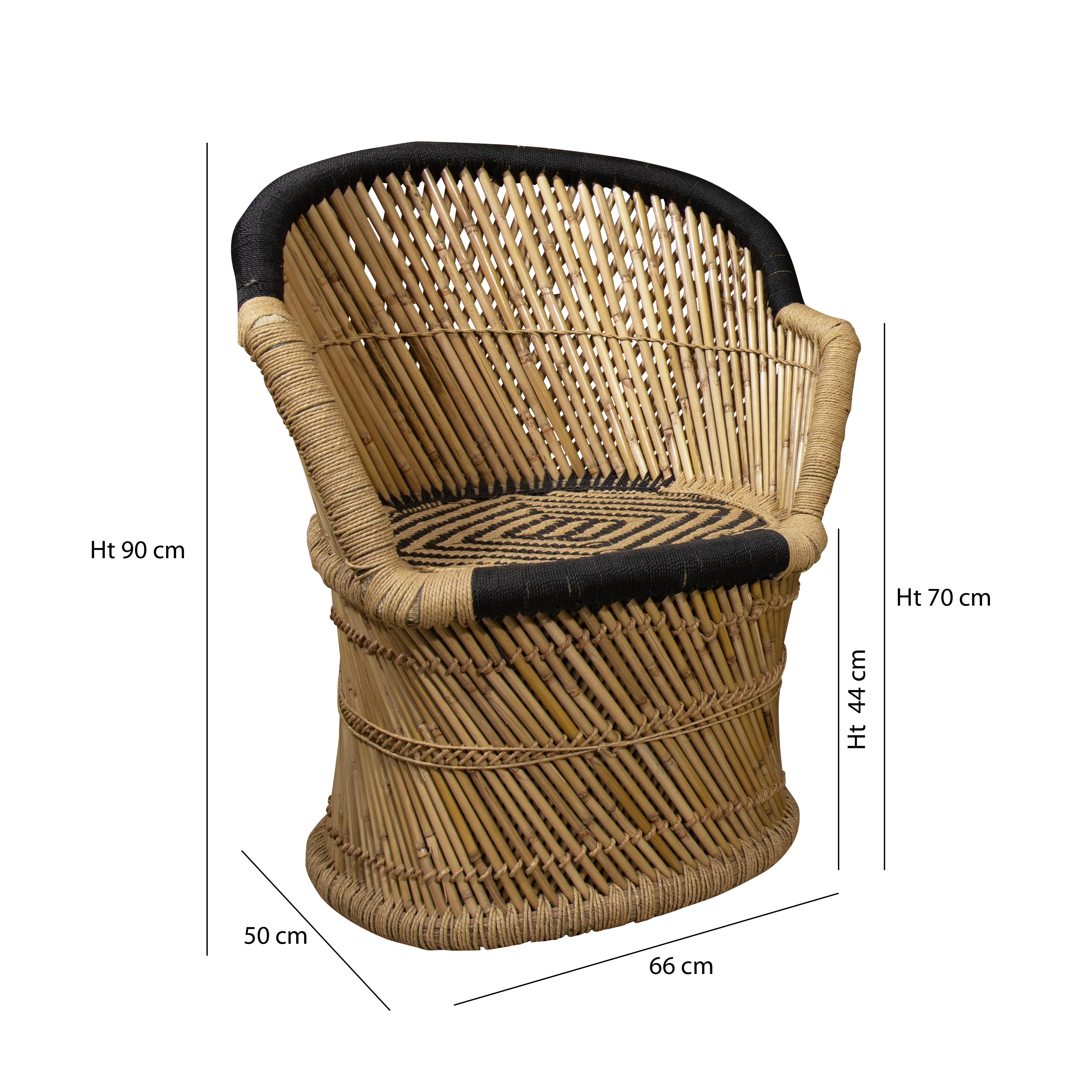 Now's Home – Großhandel Stühle – SET MIT 2 SESSELN IN SCHWARZ-WEISSEM BOUBOU + COUS66X50X90 ZAMZEBE2