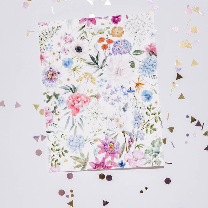 Floral Card ~ Thank You Card ~ Greeting Card Friend ~ Greeting Card Blank ~ Greeting Card with Envelope ~ Thank Youcard ~ All Occasion Cards for wholesale by Woohoo! Stationery