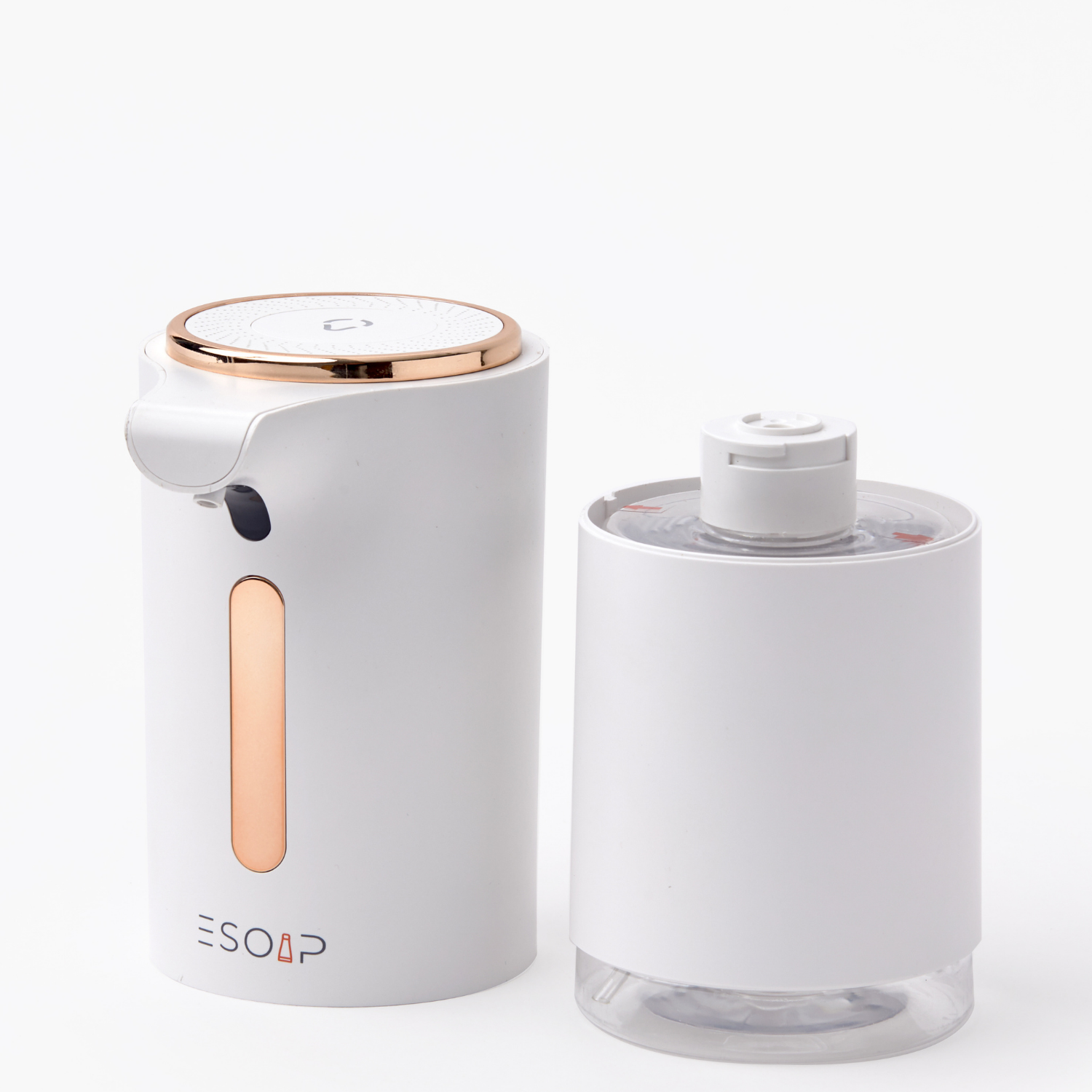 ESOAP - Vente Distributeurs de savon - Distributeur automatique sans contact de savon liquide ESOAP 325 ml, blanc nacré4