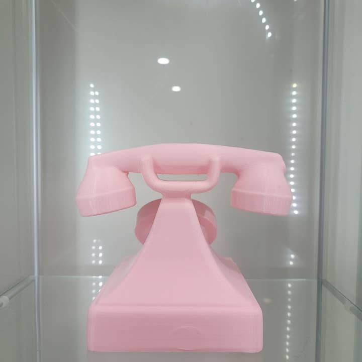 JDCOLFASHION LLC – Engroshandel Makeuppenselsæt – Vintage lyserød drejetelefon retro pynt & boligindretning makeup-organizer børsteholder3