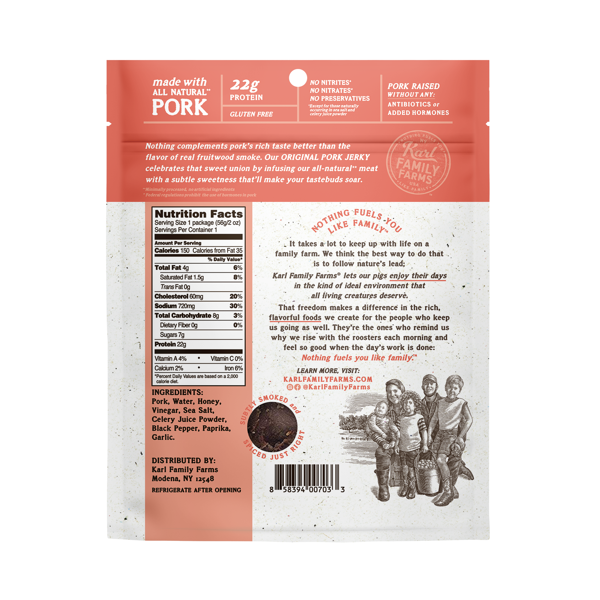 Karl Family Farms - Wholesale Jerky - Original Pork Jerky1