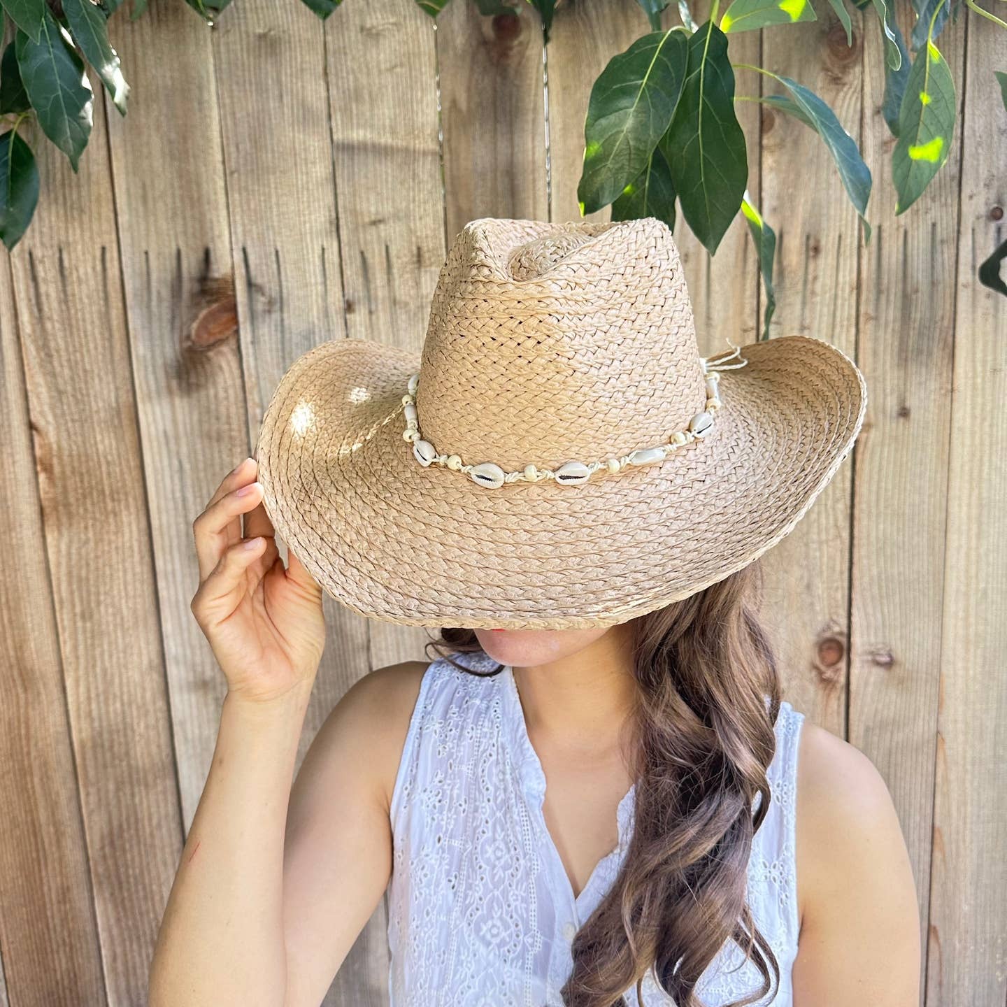 Queens INC - Wholesale Straw Hat - Women's - Hand woven straw cowboy cowboy hat 5