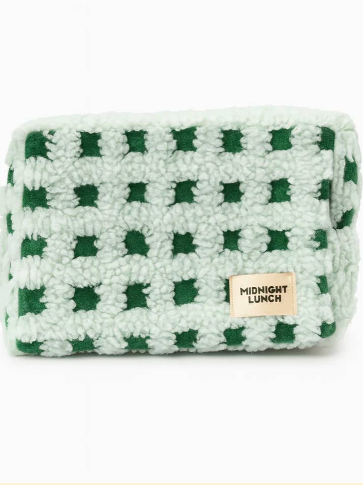 Carrie Sherpa Pouch | Mint for wholesale by Midnight Lunch