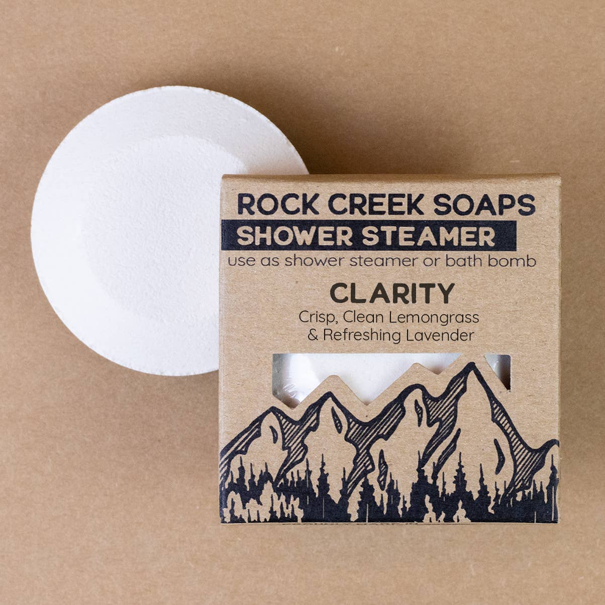 Rock Creek Soaps - Wholesale Shower Steamer/Bomb - Clarity Shower Steamer | Lavender & Lemongrass4