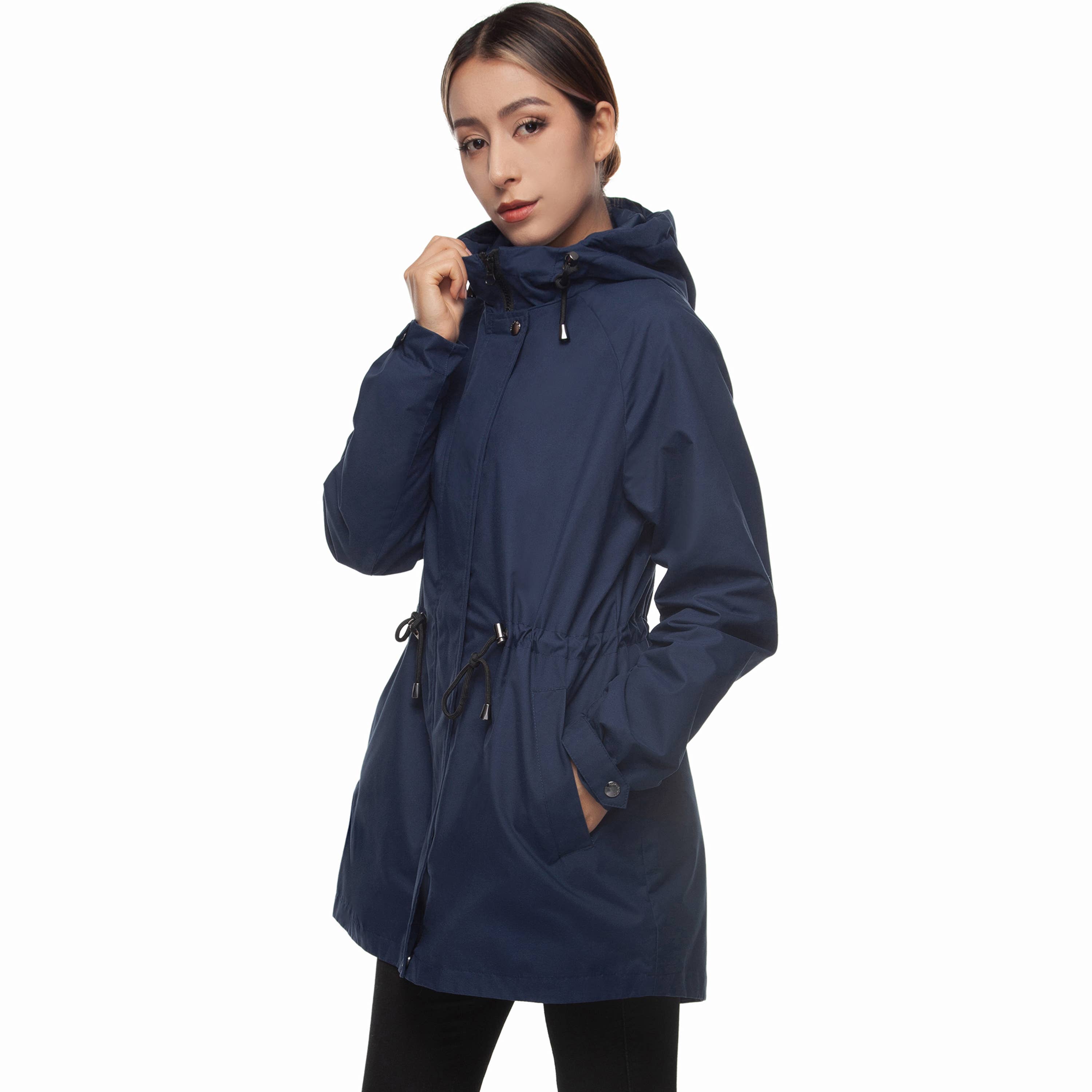Rokka & Rolla - Wholesale Windbreaker - Women's - Women's Trench Coat Windbreaker Jacket28