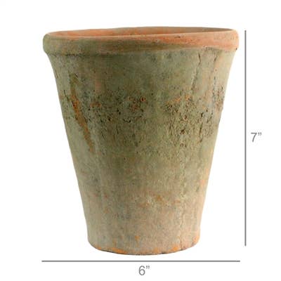 HomArt - Wholesale Plant Pot - Rustic Terra Cotta Rose Pot - Lrg - Antique Red