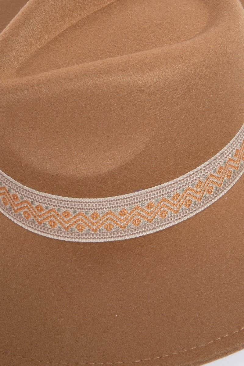 Collections by Fame Accessories - Wholesale Fedora - Women's - Western Intricate Boho Strap Cowboy Hat4